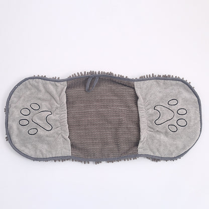 K & S | Extra Saugfähiges Chenille Haustierhandtuch - Weiches & Waschbares Trockentuch für Hunde & Katzen