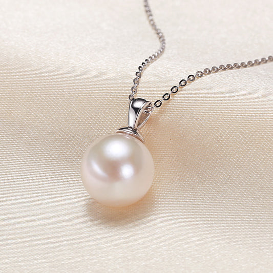 K & S | Damen Halskette 925 Silber mit Süßwasserperle – Eleganter & Zeitloser Schmuck