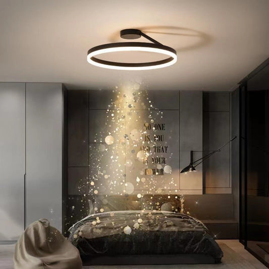 K & S | LED Deckenleuchte – Moderne Designer Deckenlampe mit Ringdesign für Schlafzimmer & Esszimmer