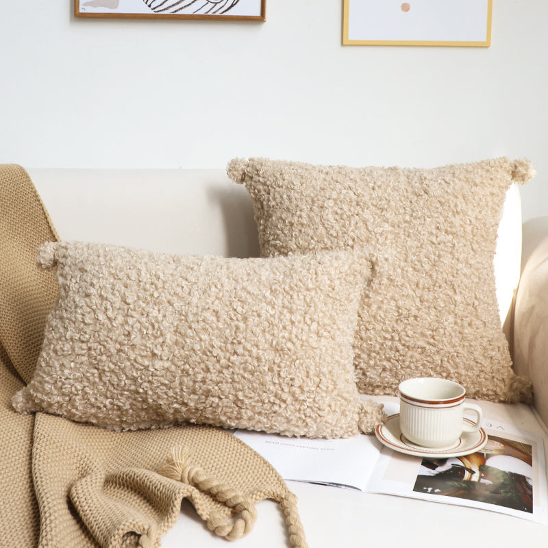 K & S | Kuscheliges Plüschkissen – Weiches Dekokissen für Sofa & Wohnzimmer