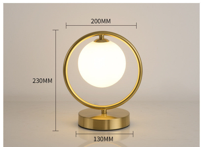 K & S | Designer Tischlampe – Moderne Glaslampe mit Touchfunktion & warmem LED-Licht für Schlafzimmer & Wohnzimmer