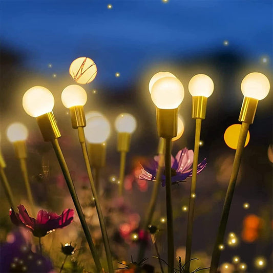K & S | Solar Gartenleuchten – Schwingende LED-Glühwürmchen für stimmungsvolle Außenbeleuchtung