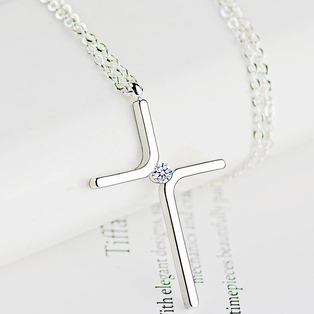 K & S | Kreuz Anhänger Halskette Titanstahl Vergoldet – Robuster & Eleganter Schmuck für Damen & Herren