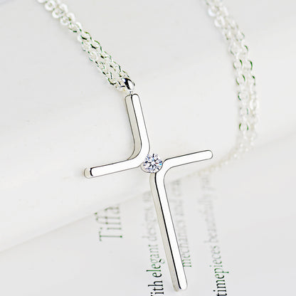 K & S | Kreuz Anhänger Halskette Titanstahl Vergoldet – Robuster & Eleganter Schmuck für Damen & Herren