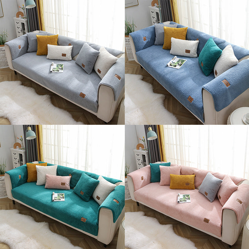 K & S | Sofaüberwurf Lammwolle Winter – Dicke Weiche & Rutschfeste Couchdecke