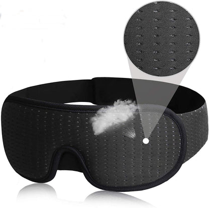 K & S | 3D Schlafmaske Hohlraum Augenmaske – Lichtdicht & Druckfrei für Schlaf & Reisen